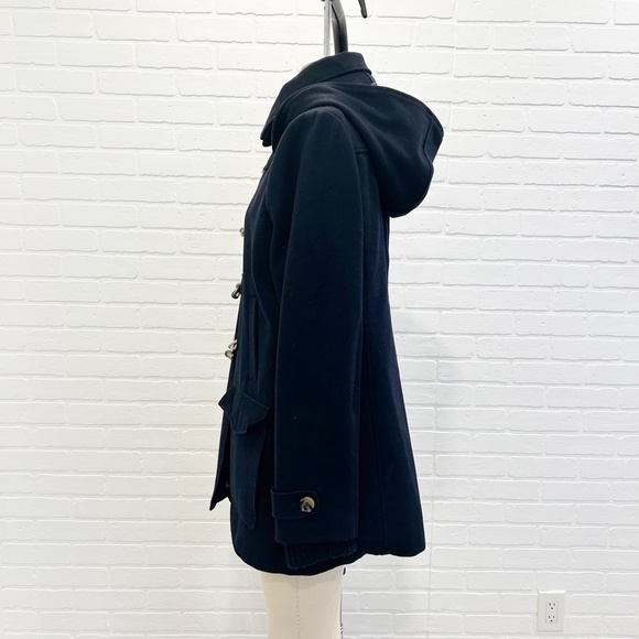 Tommy Hilfiger Navy Wool Duffel Coat - Picture 4 of 8